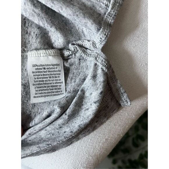 Pink Victorias Secret Heather Gray Cotton Campus Long Sleeve Tee Size SP - Picture 5 of 6